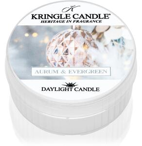 Kringle Candle Aurum & Evergreen čajna svijeća 42 g