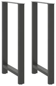 Noge za barski stol antracit boje 2 kom 60 x (110-111) cm čelik - Antracit 60 x (110-111) cm