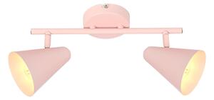 Svijetlo ružičasta stropna svjetiljka s metalnim sjenilom 42x10 cm Amor – Candellux Lighting