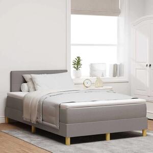 Box spring krevet Sivo-smeđa 120 x 200 cm tkanina - Sivo-smeđa 120 x 200 cm Prošiveno gumbima