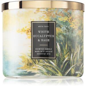 Bath & Body Works White Eucalyptus & Sage mirisna svijeća 411 g