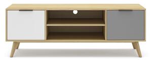 TV stol od borovine u prirodnoj boji 140x53 cm Elfa – Marckeric