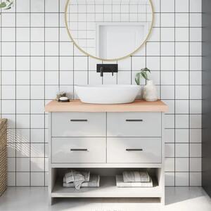 Kupaonska radna ploča 100x30x(2-6) cm netretirano masivno drvo - Prirodna 100 x 30 x 6 cm
