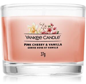 Yankee Candle Pink Cherry & Vanilla mala mirisna svijeća bez staklene posude glass 37 g
