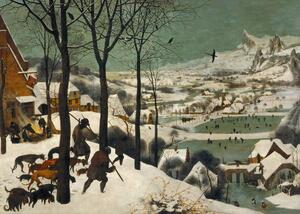 Pieter the Elder Bruegel - Reprodukcija umjetnosti Hunters in the Snow (Winter), 1565, (40 x 30 cm)