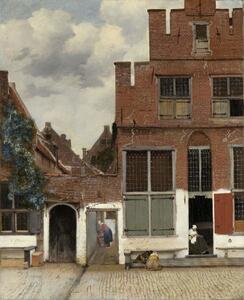 Jan (1632-75) Vermeer - Reprodukcija umjetnosti View of Houses in Delft, known as 'The Little Street', (35 x 40 cm)