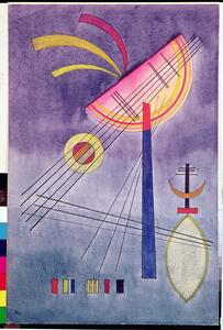 Wassily Kandinsky - Reprodukcija umjetnosti Leaning Semicircle, 1928, (26.7 x 40 cm)