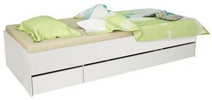 Zondo Jednostruki krevet 90 cm Matari (bijela + bijela) . 794649