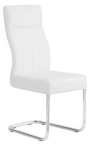 STOLICA bijela, boje kroma metal, tekstil