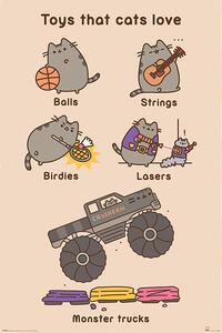 Poster Pusheen - Toys for Cats, (61 x 91.5 cm)