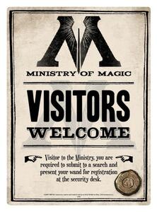 Metalni znak Harry Potter - Ministry Of Magic, (15 x 21 cm)