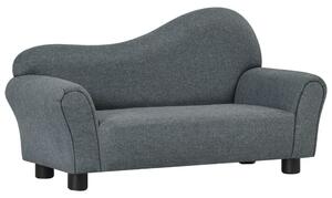 VidaXL Dječja sofa od tkanine siva