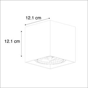 Dizajn kvadratni kvadrat 1-svijetlo crna uklj. 1 x G9 - kutija