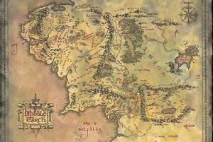 Poster The Lord of the Rings - Middle Earth Map, (61 x 91.5 cm)
