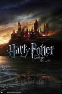 Poster Harry Potter - Burning Hogwarts, (61 x 91.5 cm)