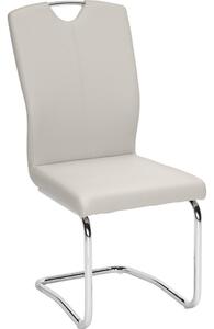 STOLICA boje kroma, svijetlo siva metal, tekstil