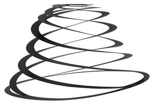 Čelični abažur crni 50 cm - Spirala