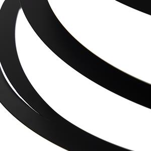 Čelični abažur crni 50 cm - Spirala