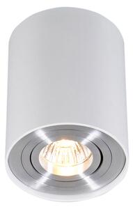 Moderni reflektor bijeli i čelični, rotirajući i nagibni - Rondoo up