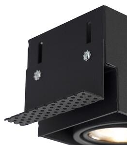 Moderni pametni ugradni spot crni bez obloge, uključujući 3 GU10 Wifi - Oneon 3