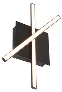 Moderna stropna svjetiljka crna s LED diodom u 3 koraka - Cruz