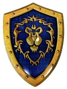 Metalni znak World of Warcraft - Alliance Shield, (28 x 38 cm)