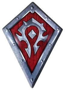 Metalni znak World of Warcraft - Horde Shield, (28 x 38 cm)