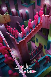 Poster Squid Game - Crazy Stairs, (61 x 91.5 cm)