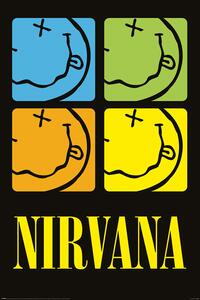 Poster Nirvana - Smiley Squares, (61 x 91.5 cm)