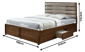 Zondo Bračni krevet 160 cm Begoa (S podnicom) . 1002488