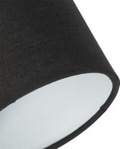 Moderna stropna svjetiljka crna 3 svjetla - Hetta