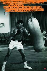 Poster Muhammad Ali - Sandsack, (61 x 91.5 cm)