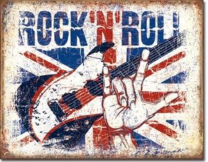 Metalni znak Rock n Roll, (30 x 42 cm)