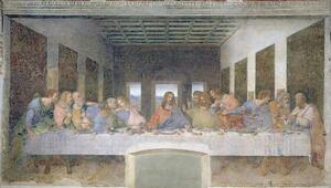 Leonardo da Vinci - Reprodukcija umjetnosti The Last Supper, 1495-97 (fresco), (40 x 22.5 cm)