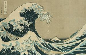 Reprodukcija Kacušika Hokusai - Veliki val kod Kanagawe, Katsushika Hokusai