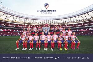 Poster Atletico De Madrid 2019/2020 - Team, (61 x 91.5 cm)