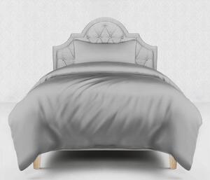 Svilena Posteljina - Jednostruki Krevet - Srebrno Siva
