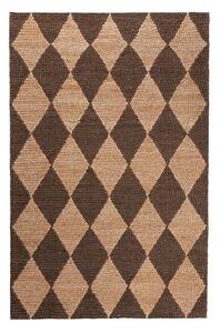 Smeđi/u prirodnoj boji ručno rađen tepih od mješavine jute 120x170 cm Effie Diamond – Flair Rugs