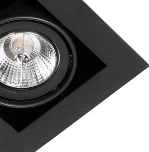 Moderna ugradbena spot crna podesiva svjetla za 2 svjetla - Oneon 70