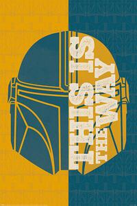 Poster Star Wars: The Mandalorian - Half Half, (61 x 91.5 cm)