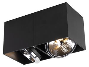 Dizajn pravokutni 2-svijetlo crni, uključujući 2 x G9 - kutija