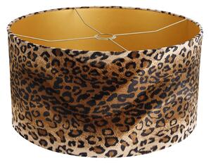 Velur sjenilo leopard dizajn 50/50/25 zlato unutra