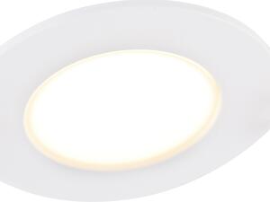 Komplet od 6 bijelih udubljenih točaka, uključujući LED u 3 koraka s mogućnošću zatamnjivanja IP65 - Blanca