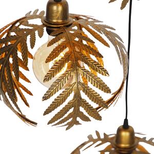 Vintage viseća lampa od mjedi 5 -light - Botanica