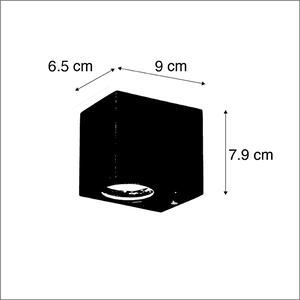 Pametna zidna svjetiljka crna sa WiFi GU10 IP44 - Baleno