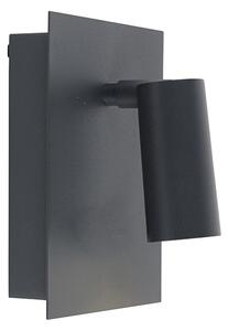 Moderna vanjska zidna svjetiljka siva IP54 s LED - Simon