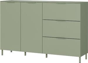 Zelena komoda u mat dekoru 151x98x40 cm Savoca – Germania