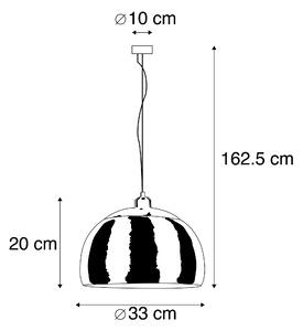 Moderna okrugla viseća svjetiljka čelik - Globe