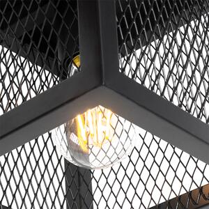 Industrijska stropna svjetiljka crna - Cage Mesh