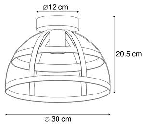 Industrijska stropna svjetiljka crna - Boula